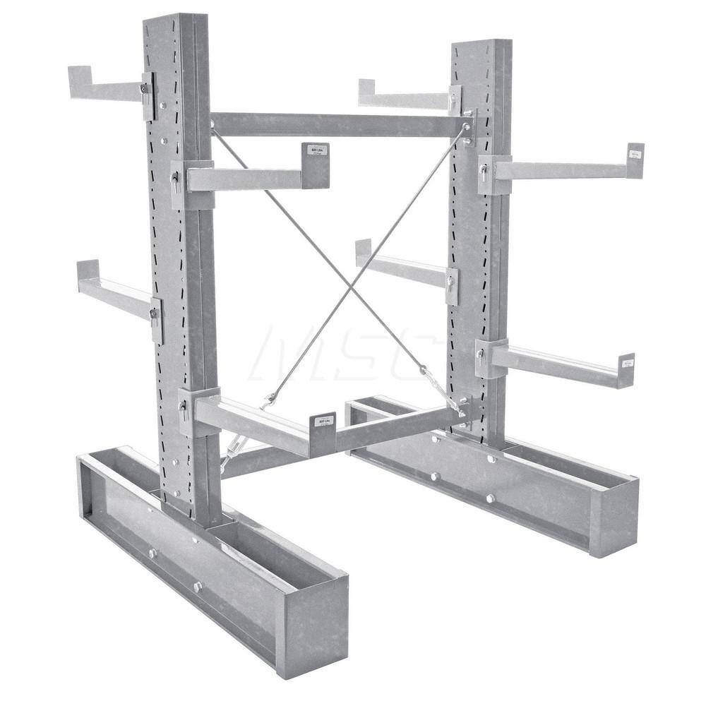 Steel Cantilever Rack: 1,600 lb Capacity