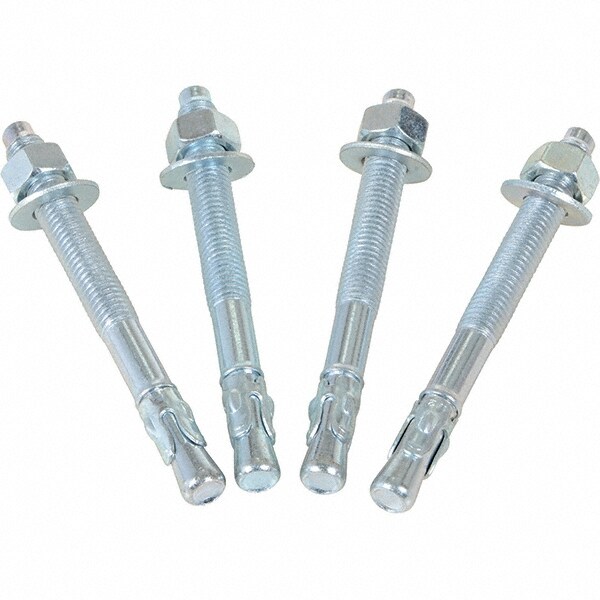 Vestil - Concrete Anchors Type: Screw Anchor Diameter (Inch): 1/2 ...