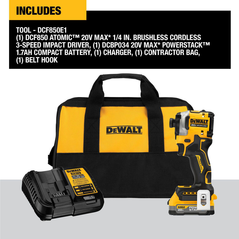 DeWALT Impact Drivers; Voltage 20.00; Handle Type Pistol Grip