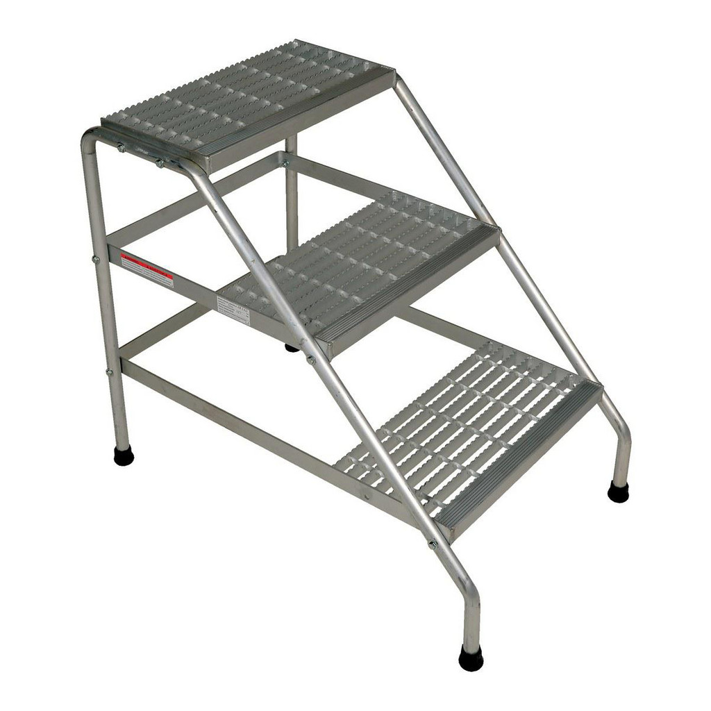 Vestil - 3 Step Aluminum Step Ladder: | MSC Direct