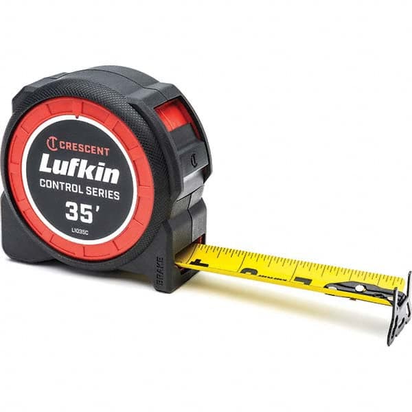 Lufkin L1035C-02 Tape Measure: 35 Long, 1-3/16" Width, Black & Yellow Blade 