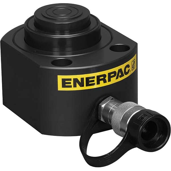 Enerpac RLT40 Compact Hydraulic Cylinder: Base Mounting Hole Mount, Steel 