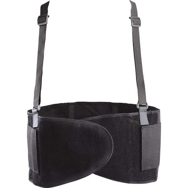 Back Support: Belt with Detachable Shoulder Straps, Large, 38 to 42" Waist, 8" Belt Width
