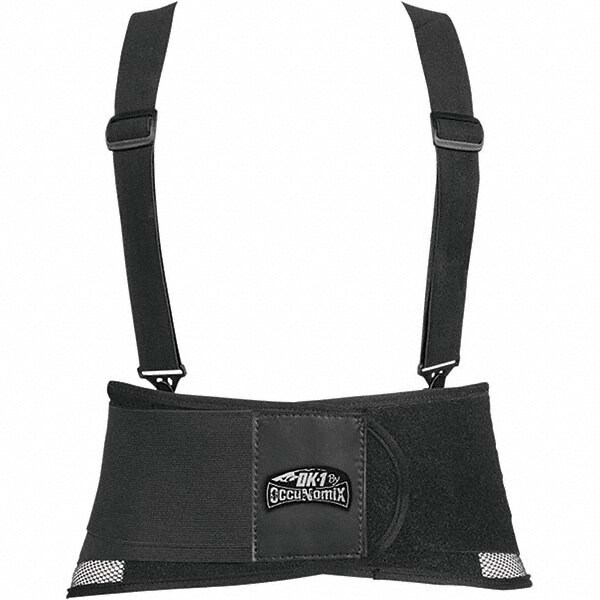Back Support: Belt with Detachable Shoulder Straps, X-Large, 42 to 54" Waist, 8-3/4" Belt Width
