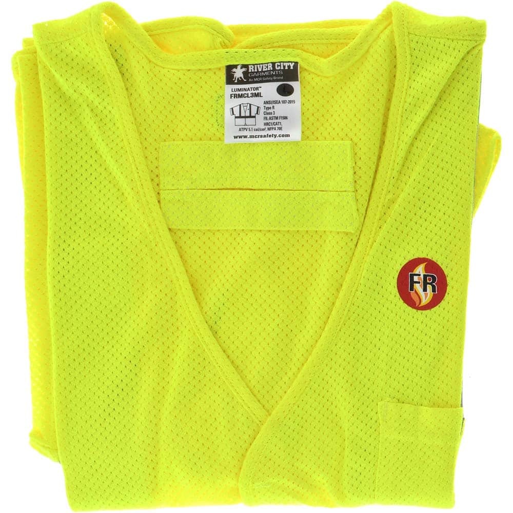 MCR SAFETY FRMCL3MLX4 High Visibility Vest: 4X-Large 