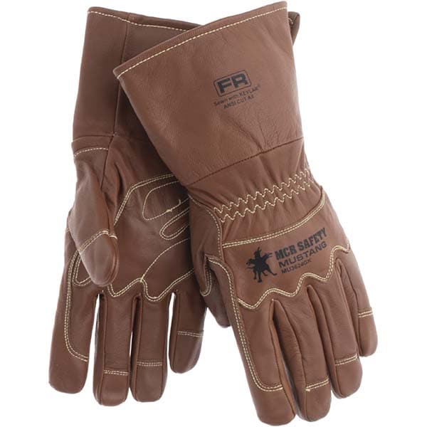 MCR SAFETY MU3624GKM Arc Flash & Flame Protection Gloves; Protection Type: Arc Flash ; Maximum Arc Flash Protection (cal/Sq. cm): 61.4 ; Hand: Paired ; Lining Material: Unlined ; Size: Medium ; PSC Code: 4240 Image