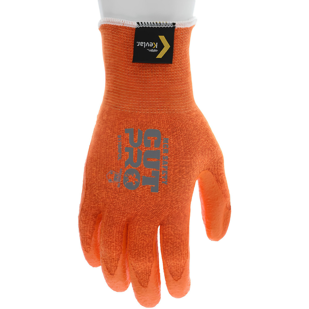 Cut, Puncture & Abrasion-Resistant Gloves: Memphis® 9178NFO, Cut A6, Puncture 4, Abrasion 4, 13 ga, Size Large - Kevlar, Foam Nitrile-Coated, Palm & Fingertips Coating, Foam Grip, Orange on Orange Pair