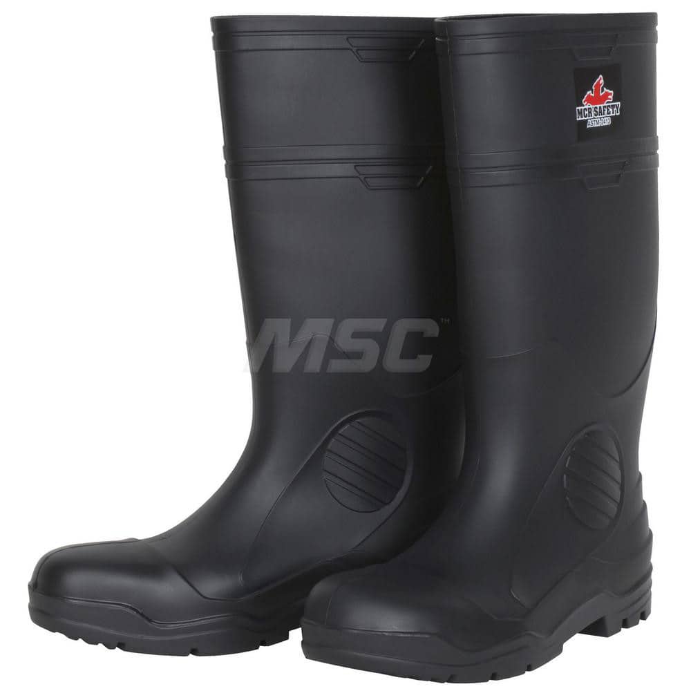 MCR SAFETY VBS1207 Work Boot: Size 7, 16" High, Polyvinylchloride, Steel Toe 