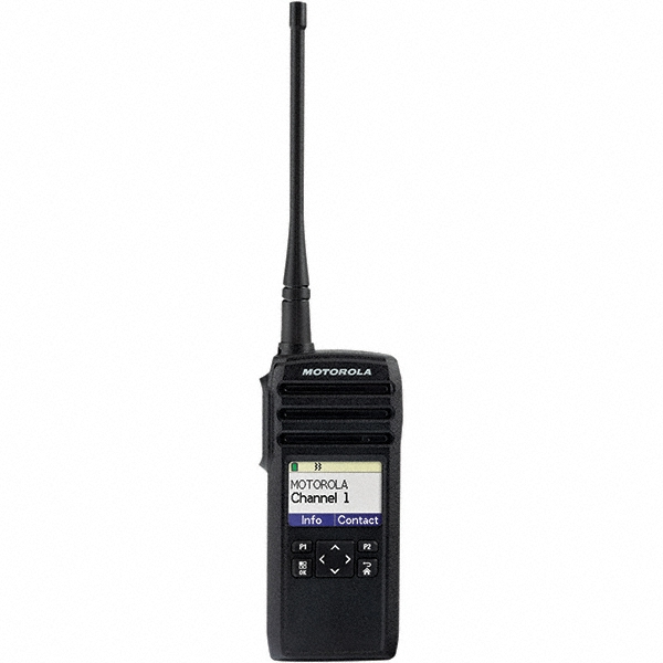 Desktop Radio: Digital, ISM, 50 Channel - Professional, LCD Display, 1 W, Waterproof, Black