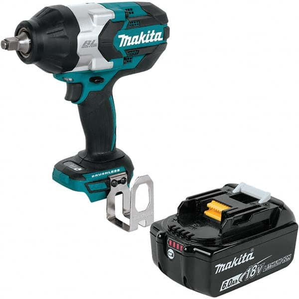 Cordless Impact Wrench: 18V, 1/2" Drive, 1,700 RPM