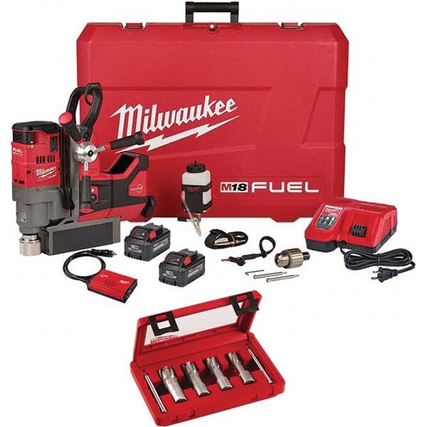 Corded Magnetic Drill: 1-1/2" Chuck, 5-3/4" Travel
