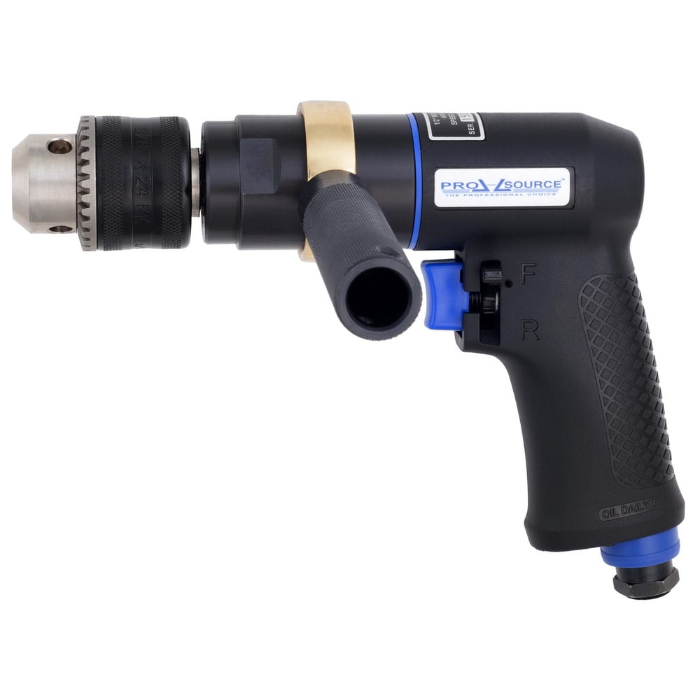 Air Drill: 1/2" Keyed Chuck, Reversible