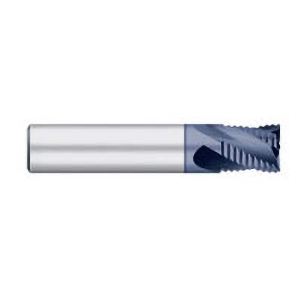 Titan USA TC29324 Roughing End Mills; Mill Diameter (Inch): 3/8; Mill Diameter (Decimal Inch): 0.3750; Number of Flutes: 4; Pitch: Fine; Length of Cut (Inch): 9/16; Length of Cut (Decimal Inch): 0.5625; Shank Diameter (Inch): 0.3750; 3/8; Shank Diameter (mm): 0.3750; Shank 
