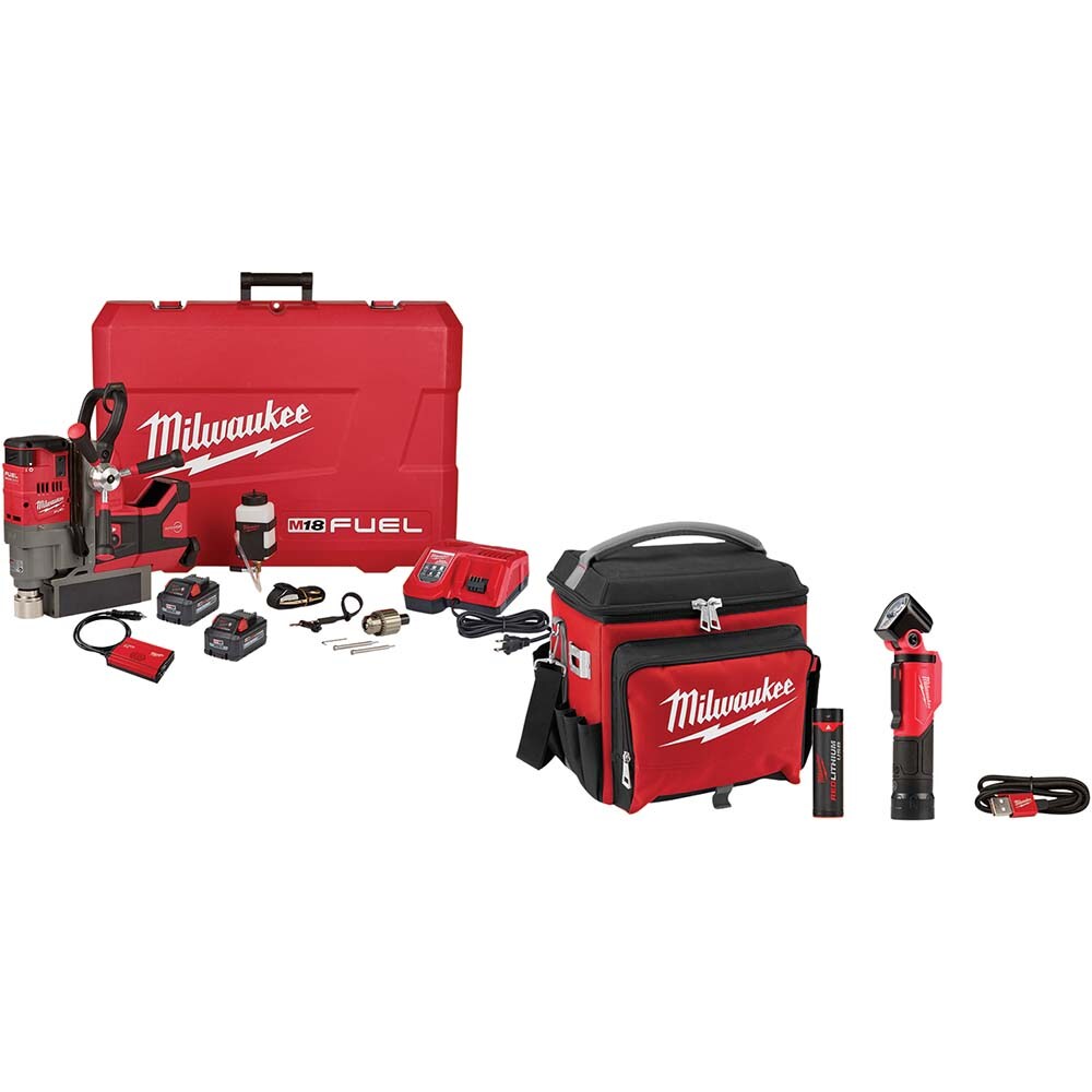 Cordless Drill Press: 1-1/2" Chuck, 5-3/4" Travel