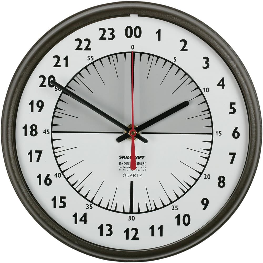 24-Hour Analog Wall Clock - Allé Office Solutions