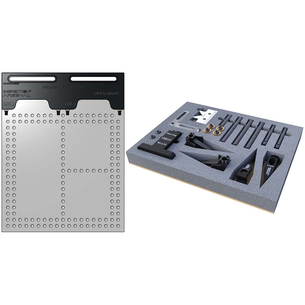 Phillips Precision - CMM Fixtures; Type: Vision Work Holding; Plate Design:  Magnetically Interlocking; Material: Polycarbonate - 94743697 - MSC  Industrial Supply