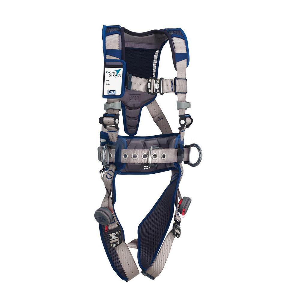 Fall Protection Harnesses: 420 Lb, Construction Style, Size X-Large, For Positioning, Polyester, Back & Side