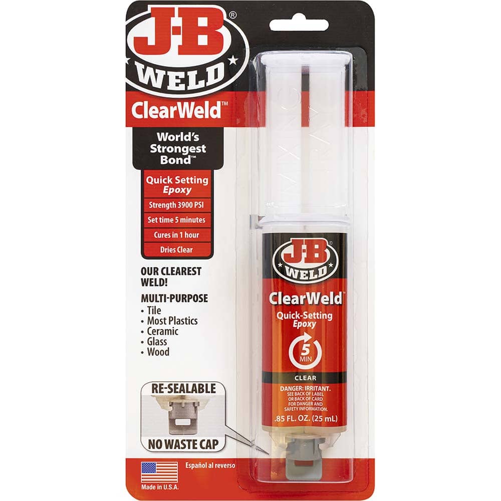J-B Weld 50112 Epoxy: 25 mL, Syringe Adhesive 