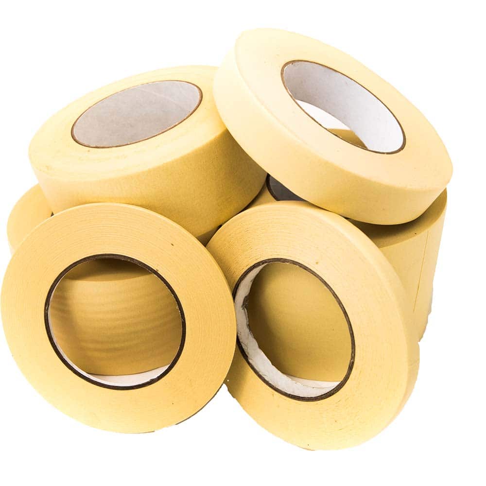 Made in USA - High Temperature Masking Tape: 1/2″ Wide, 60 yd Long