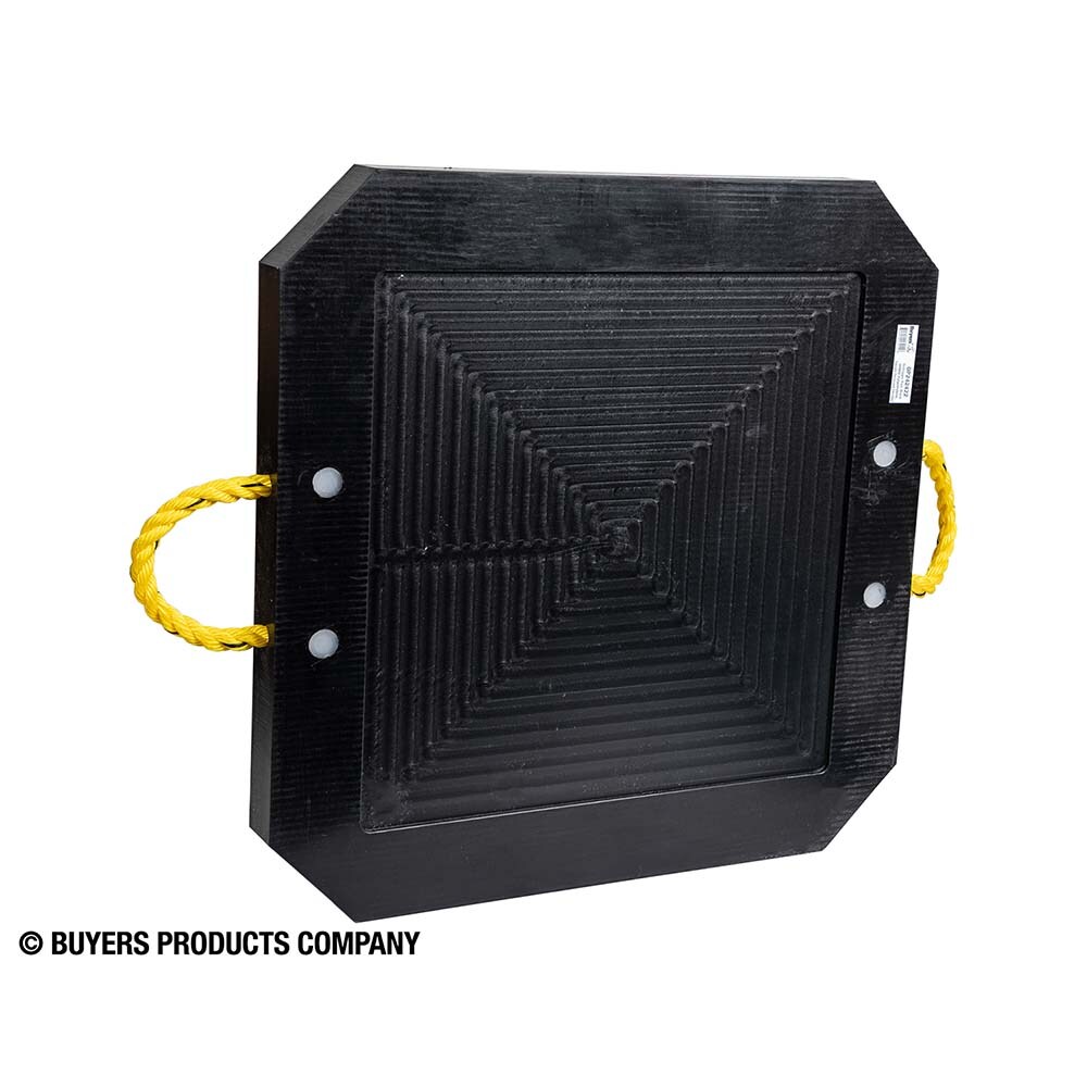 Pads & Mats; Thickness: 2.00 (Inch); Width (Inch): 24 ; Length (Inch): 24 ; Diameter (Decimal Inch): 2.0000 ; Material: Polyethylene ; Maximum Work Load: 19440.0000 (Pounds)
