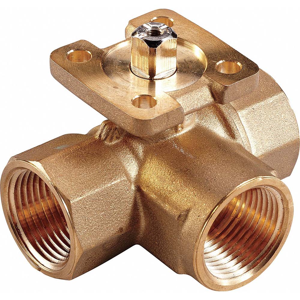 3-Way Manual Ball Valve: 3/4" Pipe, NPT(F) Port, Stainless Steel - 3-Way, FNPT