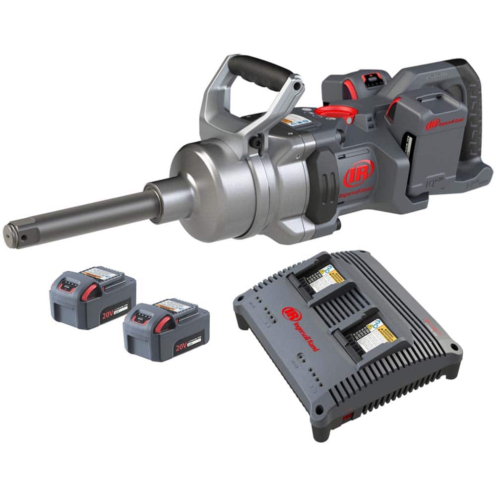 Ingersoll Rand W9691-K4E Cordless Impact Wrench: 20V, 1" Drive, 0 to 890 RPM 