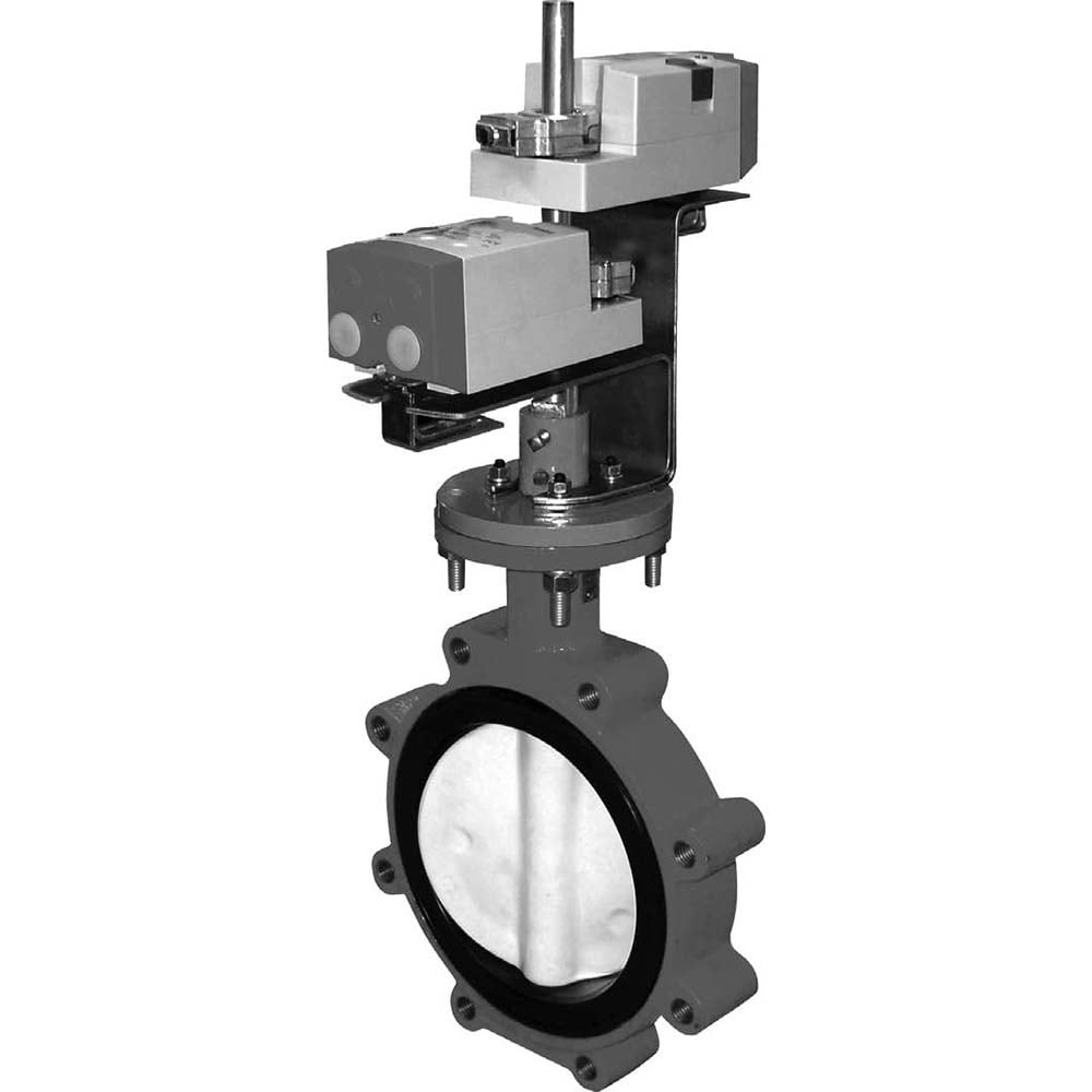 Actuated Butterfly Valves; Pipe Size: 2 (Inch); Actuator Type: Electric ; Style: Flanged ; Material: Cast Iron; Polyester ; WOG Rating (psi): 175 ; Seat Material: EPDM
