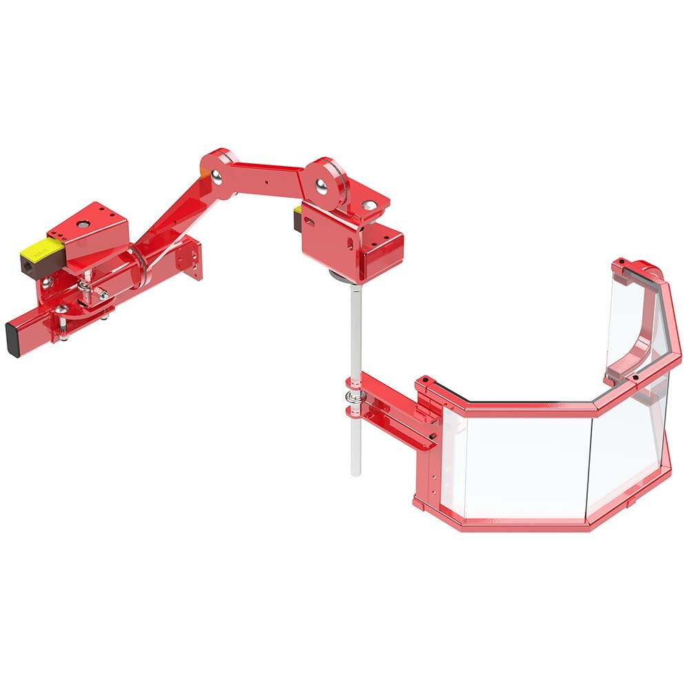 Milling Machine Guards; Type: Shield ; Shield Width (Inch): 20 ; Shield Length (Inch): 1 ; Front Panel Height (Inch): 10 ; Shield Material: Steel; Polycarbonate