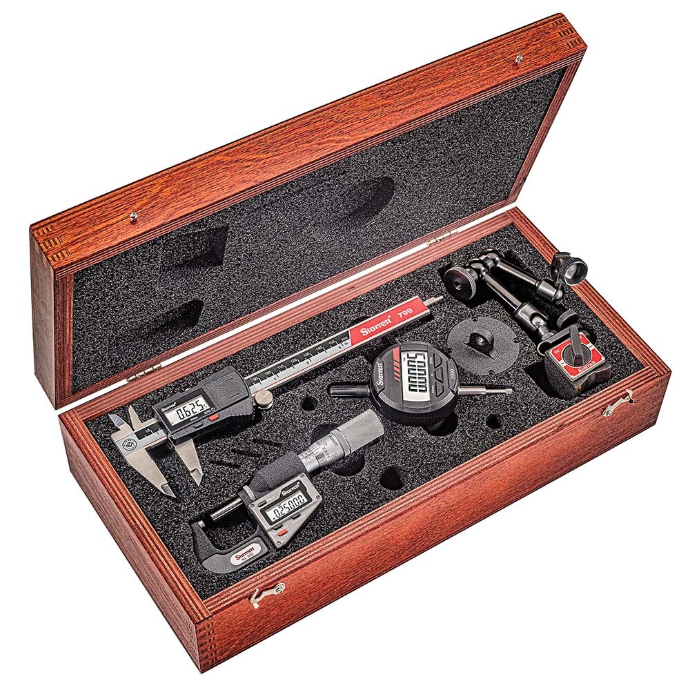 Machinist Caliper & Micrometer Tool Kit: 0 to 6" Caliper, 0 to 1" Micrometer