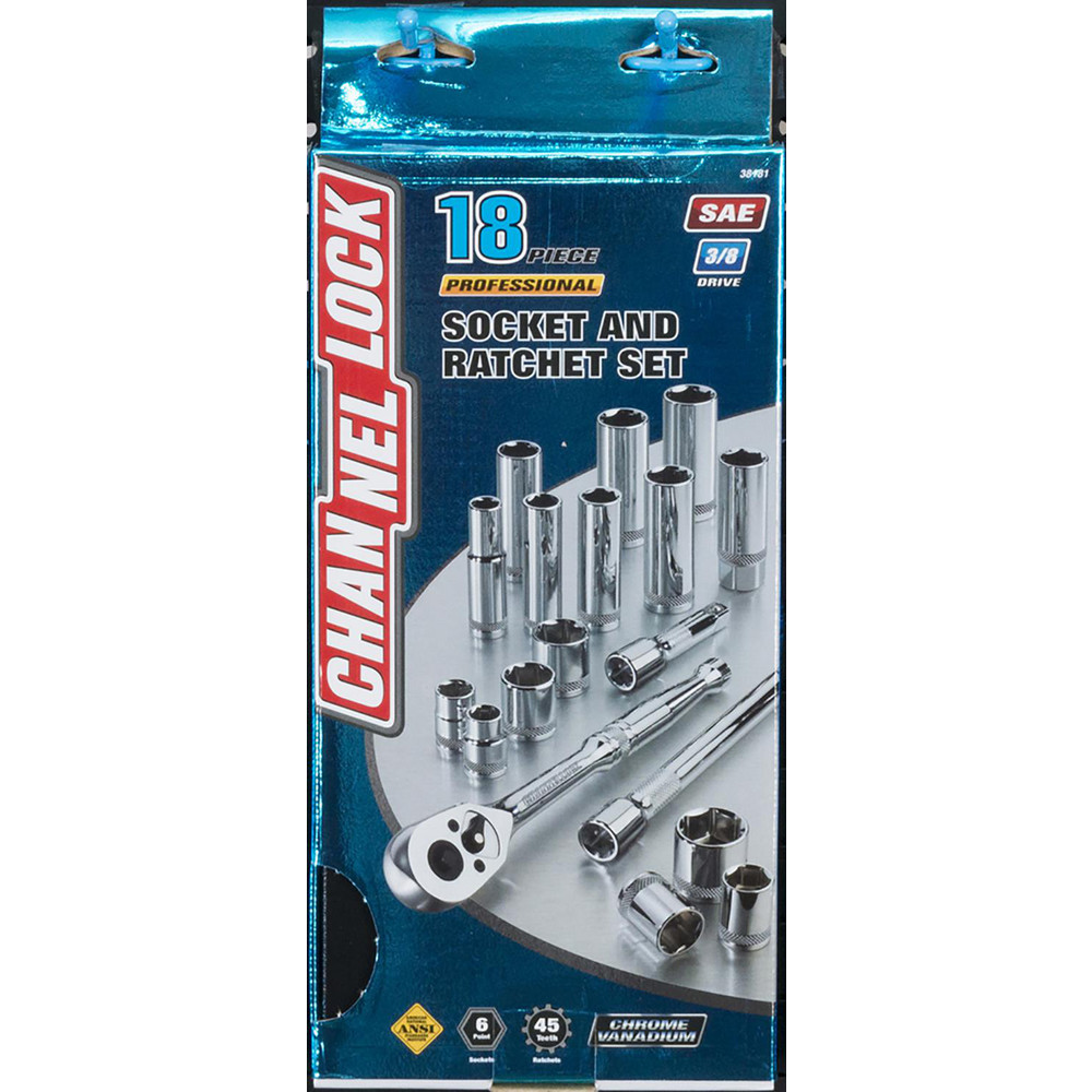 Channellock Socket Sets; Set Type Ratchet & Socket Set; Measurement