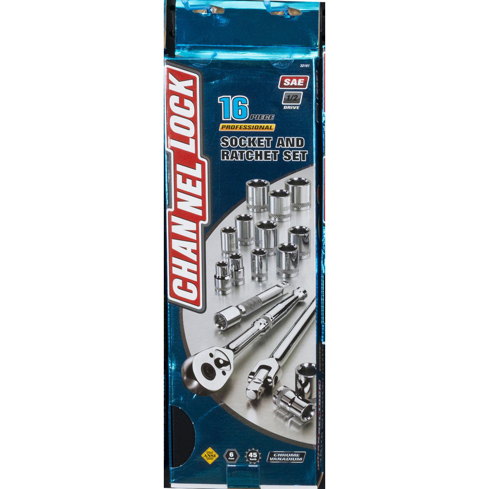 Channellock Socket Sets; Set Type Ratchet & Socket Set; Measurement