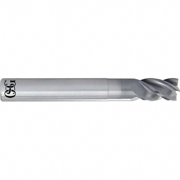 OSG 82300021 Square End Mill: 1/4 Dia, 3/8 LOC, 1/4 Shank Dia, 3 OAL, 4 Flutes, Solid Carbide Image