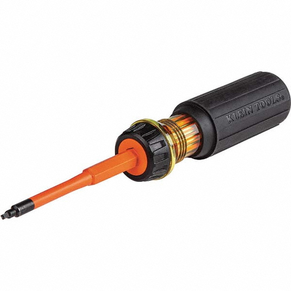 Klein Tools Insulated Flip-Blade Bit Screwdriver - Square, Insulated Handle | Part #32287