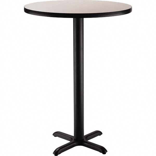 National Public Seating - Breakroom Table: Grey Nebula Table Top, Round ...