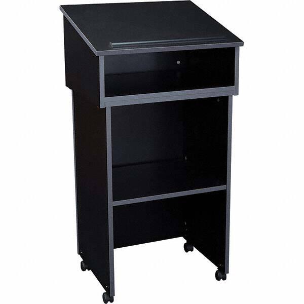 Lecterns; Height (Inch): 47-1/2 ; Overall Height: 47-1/2 ; Width (Inch): 23-3/4 ; Depth (Inch): 19-7/8 ; Material: Particleboard Core; Laminate