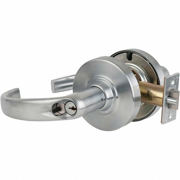 Schlage Storeroom Lever Lockset for 1-5/8 to 2-1/8" Doors - Key-in Lever, 2-3/4" Backset, Satin Chrome Finish | Part #ND80RD SPA 626