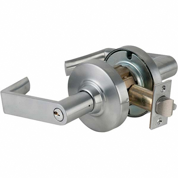Schlage Classroom Lever Lockset for 1-5/8 to 2-1/8" Doors - Key-in Lever, 2-3/4" Backset, Satin Chrome Finish | Part #ND94PD RHO 626