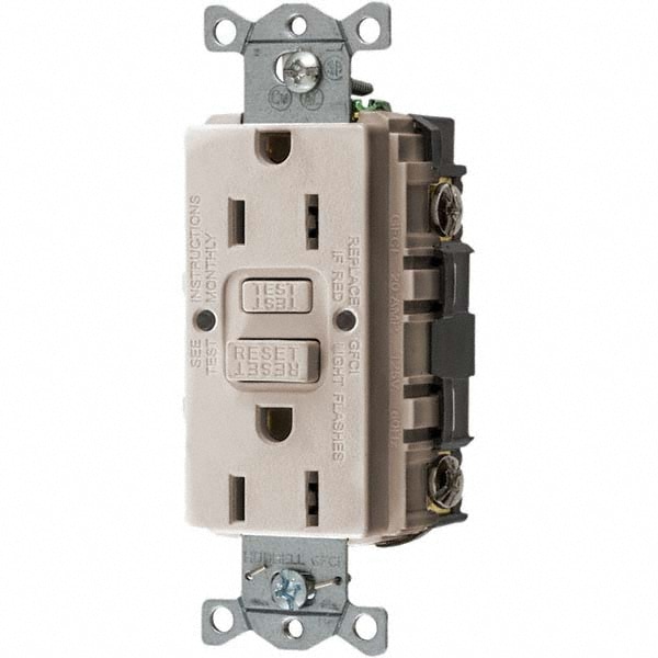 Bryant Electric - GFCI Receptacles; Grade: Commercial; Color: Light ...