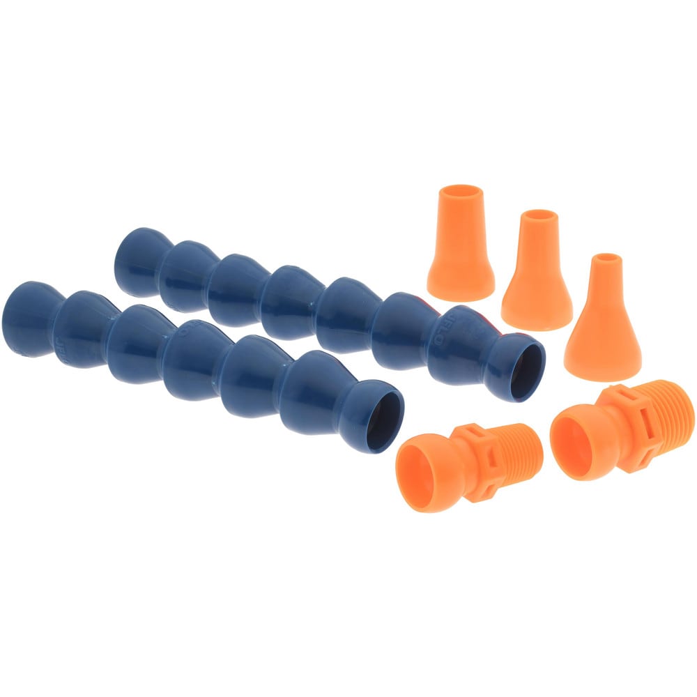 Coolant Hose & Hose Assemblies; Type: Coolant Hose Kit; Hose Length Range: 1 Ft. - 4.9 Ft.; Hose Inside Diameter (Inch): 1/2; Thread Standard: BSPT; Number Of Pieces: 7; Nozzle Diameter (Inch): 1/2; Hose Material: POM; Hose Length (Inch): 13; Number of Pi