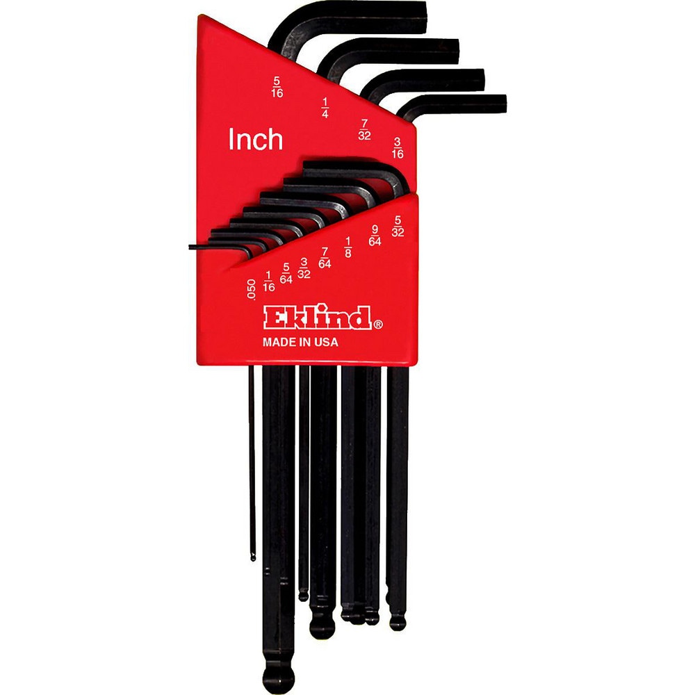 Eklind - Hex Key Sets; Tool Type: Ball Hex (allen) L-Key Set; Handle ...