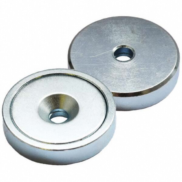 Rare Earth Pot Magnets; Rare Earth Metal Type: Neodymium Rare Earth ; Diameter (Inch): 0.6094 ; Height (Inch): 39/64