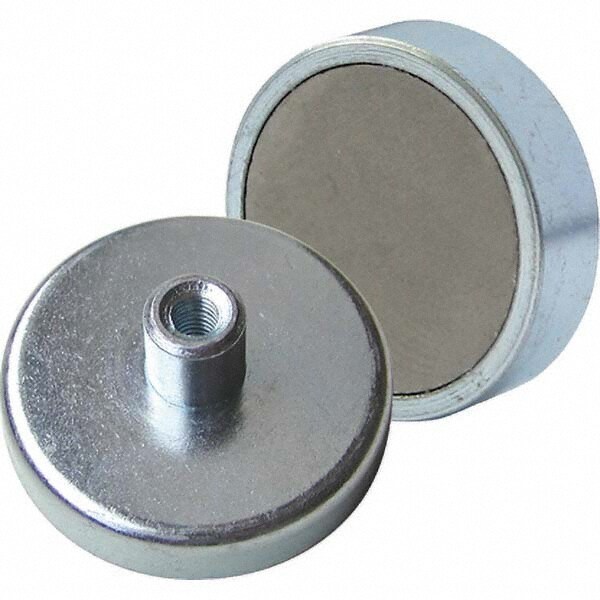 Ceramic Pot Magnets; Diameter (Inch): 0.7870; 20 mm; 0.787 in; Countersunk Hole Size: M3; Height (Inch): 6 mm; 0.236 in; Height (mm): 6.00; 6 mm; 0.236 in; Average Pull Force (Lb.): 6.6; 6.6 lb; 3 kg; Tap Size: M3; Maximum Operating Temperature: 120 0C; 2