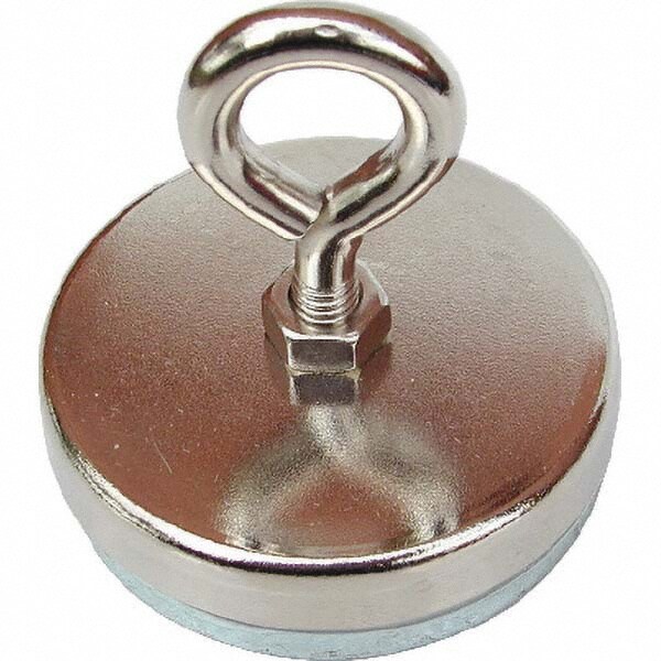 Ceramic Pot Magnets; Diameter (Inch): 2.62in; 2.6200 ; Height (mm): 1.94in ; Height (Inch): 1.94in ; Average Pull Force (Lb.): 82lb; 37.27kg; 82 ; Color: Silver ; Insulation Material: Epoxy Resin
