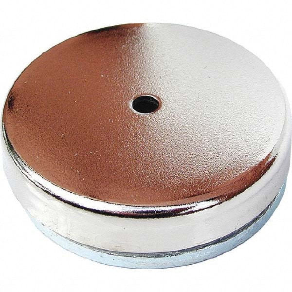 Ceramic Pot Magnets; Diameter (Inch): 1.4in; 1.4000 ; Height (mm): 0.283in ; Height (Inch): 0.283in ; Hole Internal Diameter: 0.188in ; Average Pull Force (Lb.): 16lb; 7.27kg; 16 ; Color: Silver