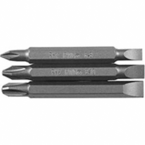 Irwin Phillips Screwdriver Insert Bit 2 Point, 1/4" Drive, 21/2