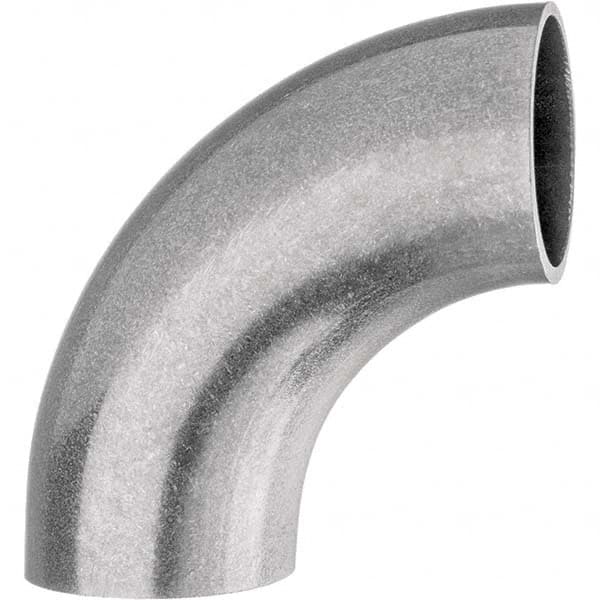 USA Sealing ZUSA-STF-BW-14 Sanitary Stainless Steel Pipe 90 ° Short Elbow, 2-1/2", Butt Weld Connection 