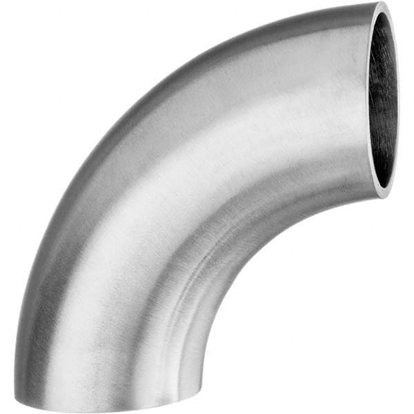 90 Degree Sanitary Stainless Steel Short Bend Weld Fitting 4" 304 