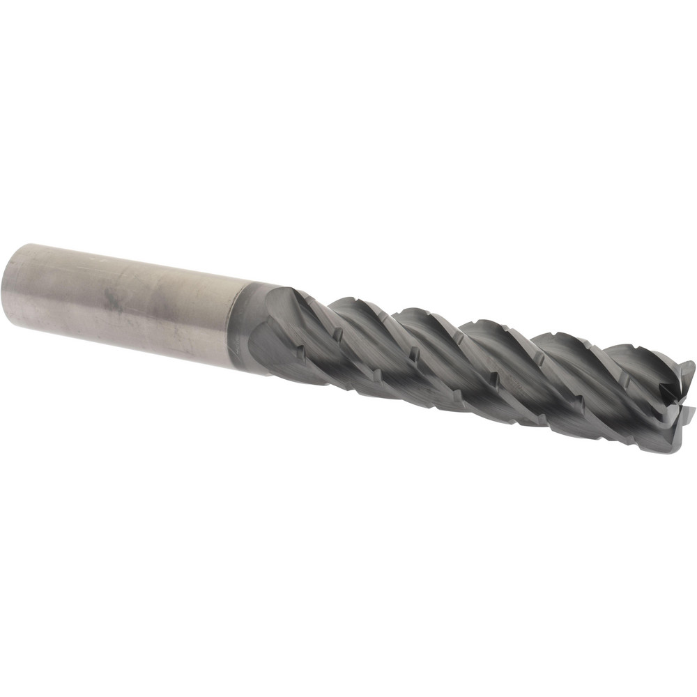 Accupro 6504001 Corner Radius End Mill: 3/4" Dia, 3-1/4" LOC, 0.09" Radius, 5 Flutes, Solid Carbide Image