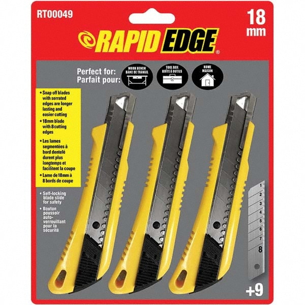 Rapid Edge Serrated Utility Blades - Snap Blades