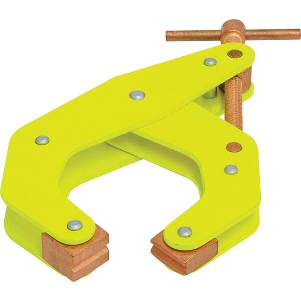 Kant Twist K045TDHVY Cantilever Clamps; Load Capacity (Lb. - 3 Decimals): 1700 ; Clamping Pressure (Lb.): 1700 ; Handle Type: T ; Jaw Material: Steel ; Pad Finish: Copper-Plated ; Jaw Finish/Coating: Copper-Plated 